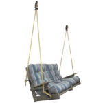 High Back Siesta Loveseat Rope Swing